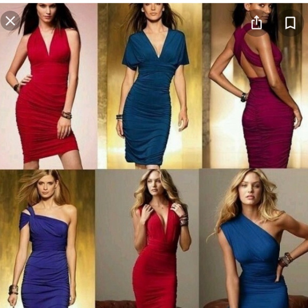 Moda Ruched Multi-way Midi Dress - Picture 2 of 9